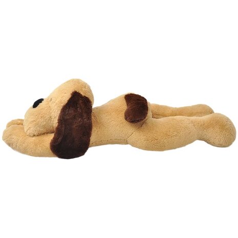 Knuffelbeest - Knuffelhond - Knuffel - Knuffels - pluche - bruin - 80 cm