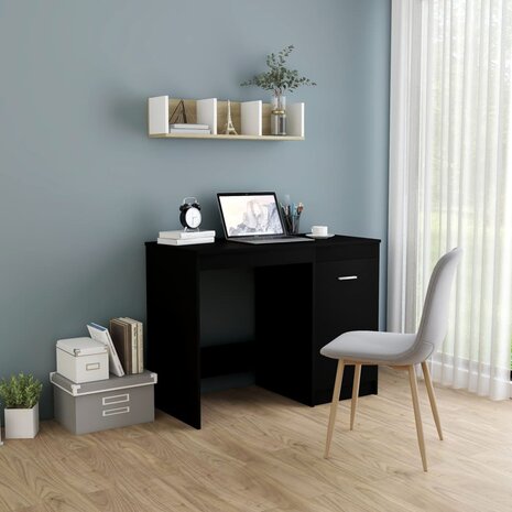 Bureau - Schrijftafel - Zwart - 100x50x76 cm