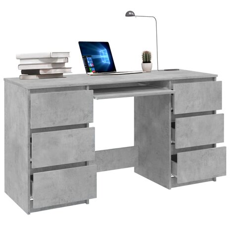 Bureau - Schrijftafel - Betongrijs -140x50x77 cm