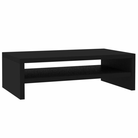 Monitorstandaard - Monitor verhoger - zwart - 42x24x13 cm