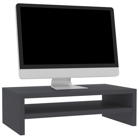 Monitorstandaard - Monitor verhoger - grijs - 42x24x13 cm