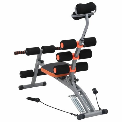 Buikspiertrainer - L-vormig - Met elastische koorden - Bankdruk bank -  inklapbare - Incline bankdruk bank - Hamstring Curls - Leg extension - Leg CurlStabiele