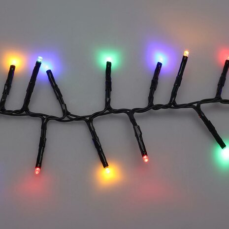 Maxi Cluster Kerstverlichting - 1000 led - 15m - multicolor - Timer - Lichtfuncties - Geheugen - Buiten