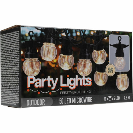 Feestverlichting voor de Tuin - 450cm - warm wit - 10x5 Micro Led