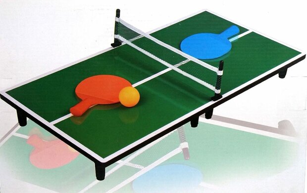 MIni Tafeltennis - opvouwbare PingPong set - 60x30cm