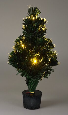 Kerstboom met Verlichting - Fiber Optic - 45 cm - Warm Wit