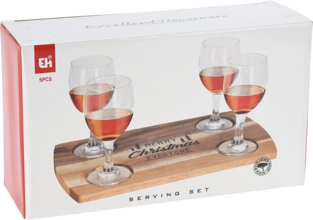 Whiskey Serveerset - Kerst 