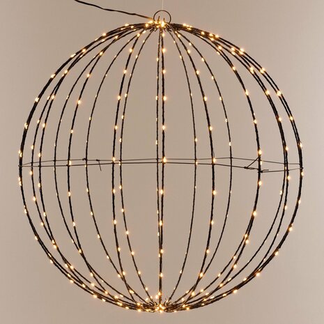 Lichtbol 320 led - Metaal - 50 cm - Kerstverlichting - met Timer - extra warm wit