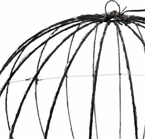 Lichtbol 320 led - Metaal - 50 cm - Kerstverlichting - met Timer - extra warm wit
