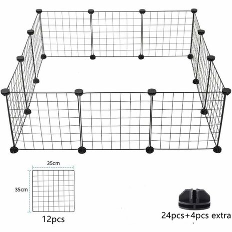 Ceruzo Dierenren voor Kleine Huisdieren - Moduleerbaar - 105x105cm