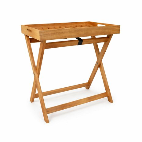 Ceruzo Bijzettafel Malibu - Inklapbaar met afneembaar Dienblad - 50 x 30 x 50 cm