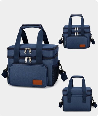 Ceruzo Ge&iuml;soleerde Koeltas - Lunchtas 14 Liter - Blauw