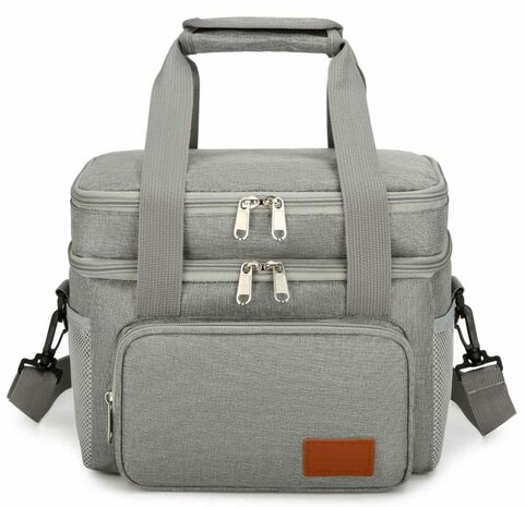 Ceruzo Ge&iuml;soleerde Koeltas - Lunchtas 14 Liter - Grijs