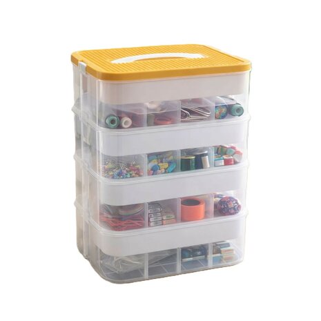 Ceruzo Opbergbox - Stapelbaar - 4 Lagen 